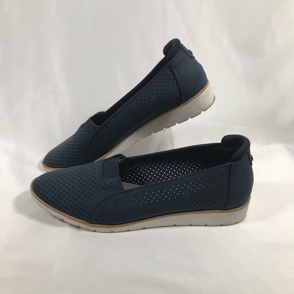 Anne Klein AK Sport Skipper PU Mesh Slip-on Wedge Womens US 9.5 UK 7.5‎ EU 39.5